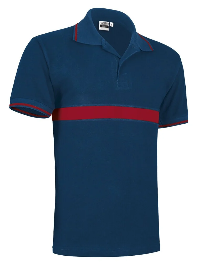 Valento POVASEC Server Polo – orion navy blue-lotto red
