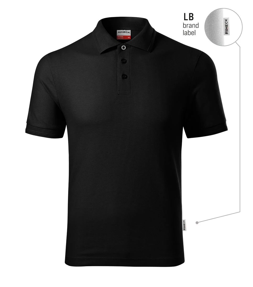 Rimeck R22 Reserve Polo – zwart 01 (merklabel)