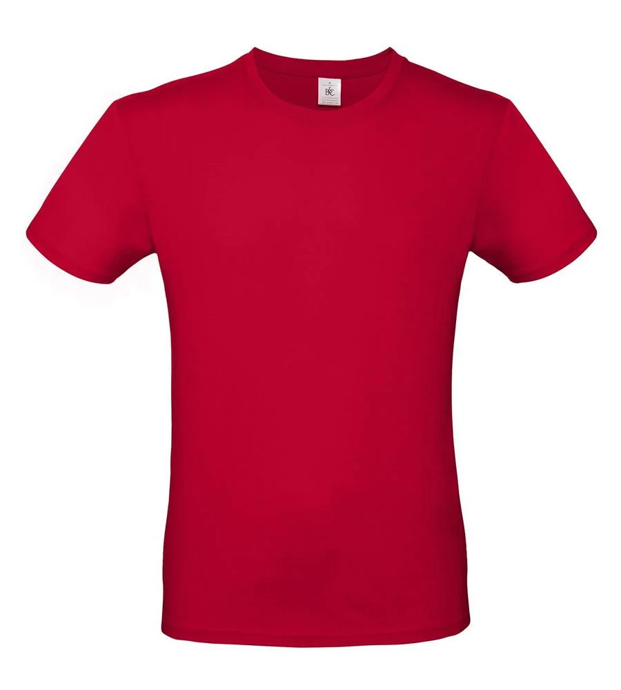 B&C BC01T #E150 T-shirt Heren – Deep Red