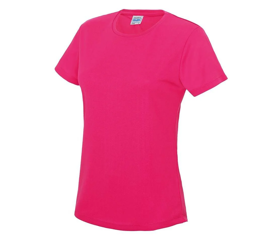 Just Cool JC005 Cool T Dames – Hot Pink