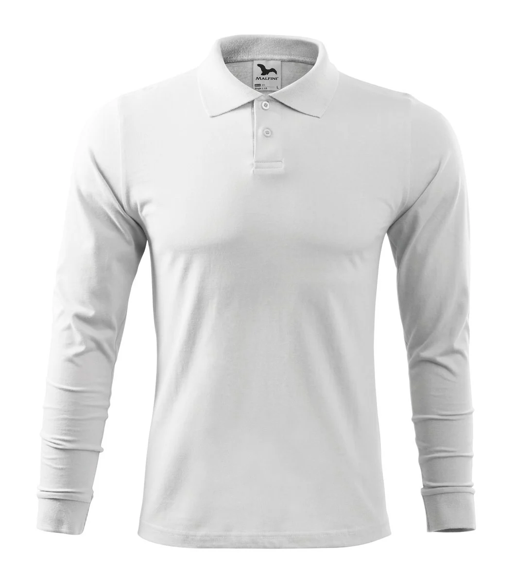 Malfini 211 Polo Lange Mouwen – Wit