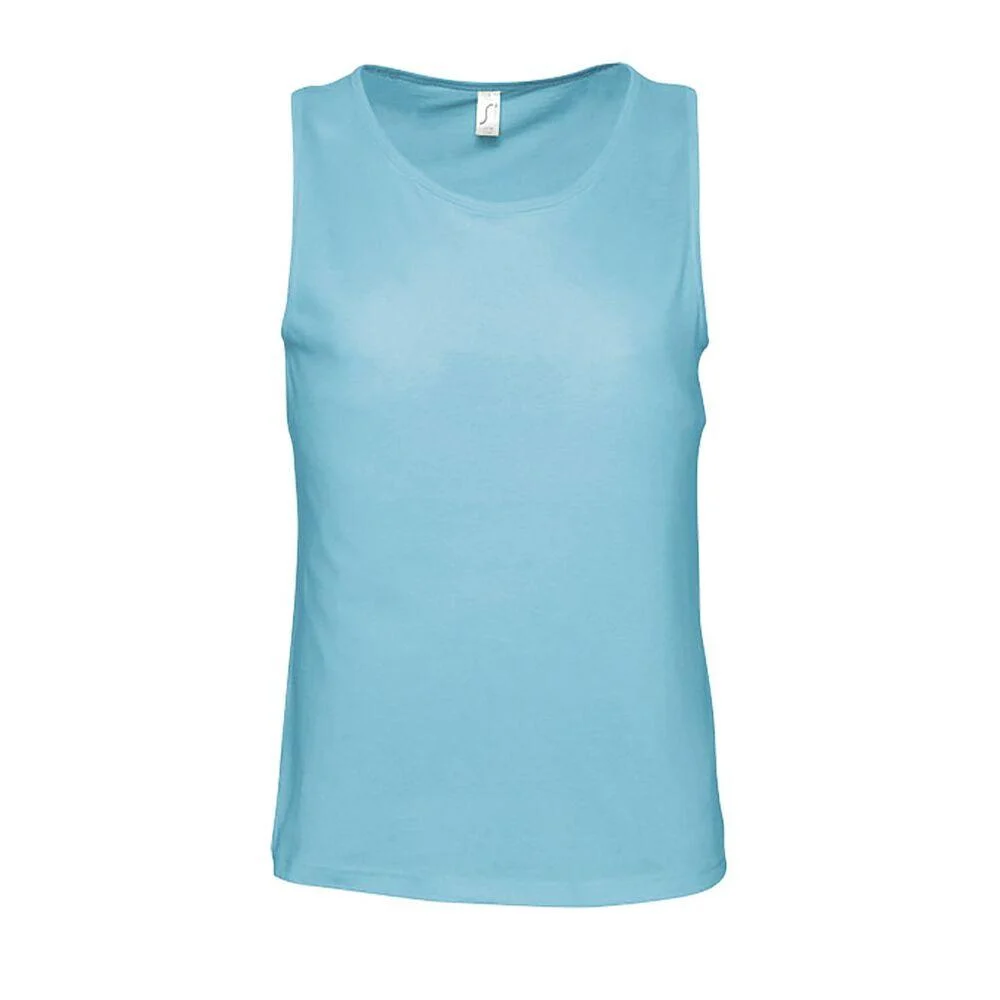 SOL'S 11465 Justin Tanktop Heren – Atol Blauw
