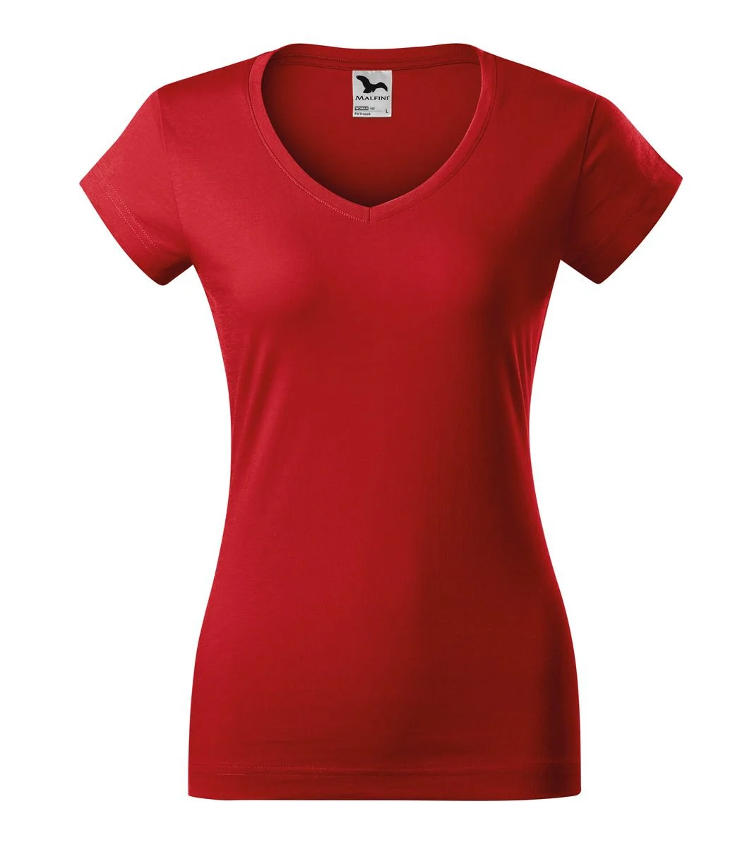 Malfini 162 T-shirt V-hals Dames – Rood