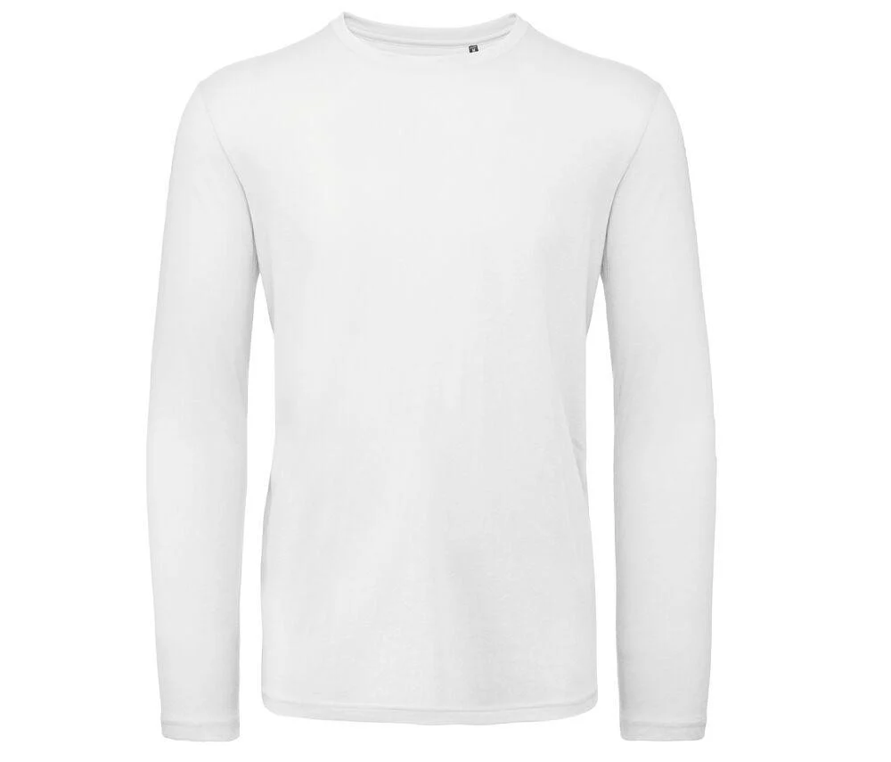 B&C BC070 Inspire T-shirt Lange Mouwen Heren – White