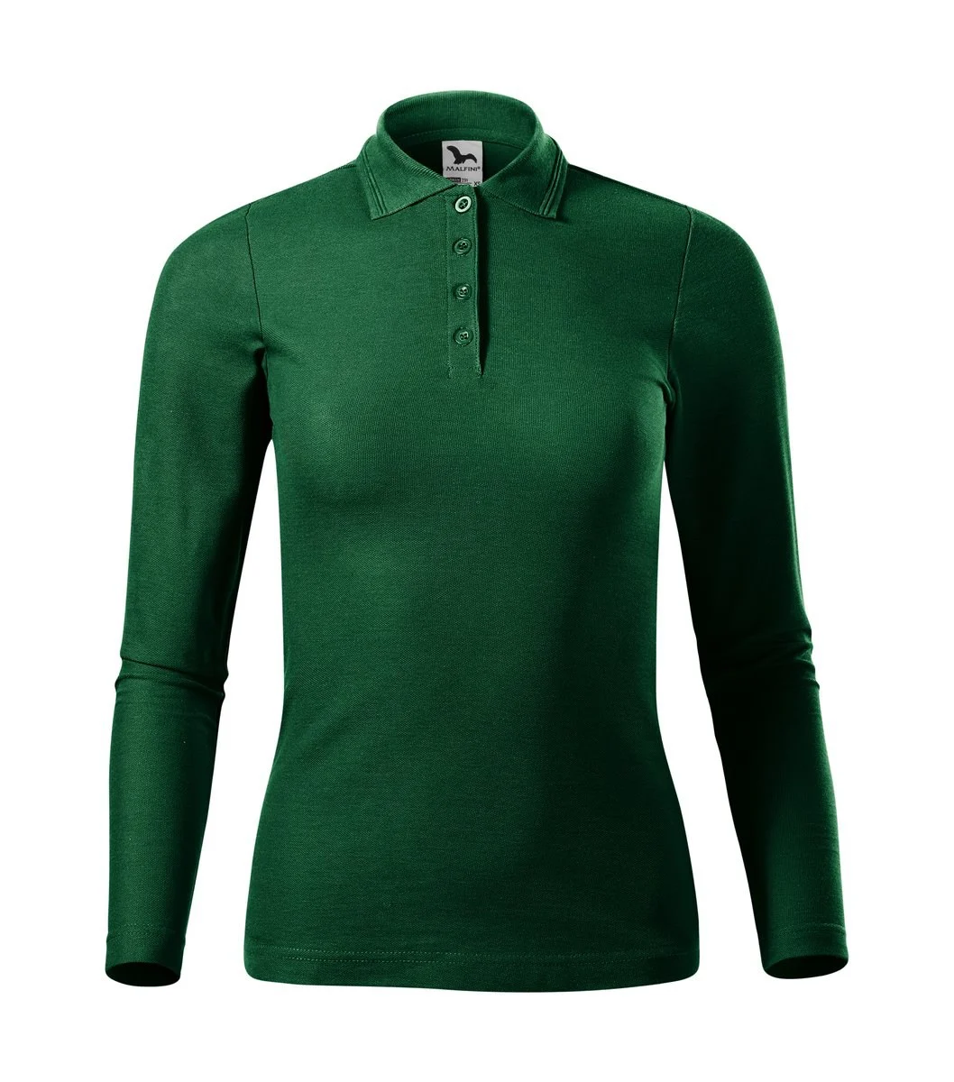 Malfini 231 Polo Lange Mouwen – Donkergroen