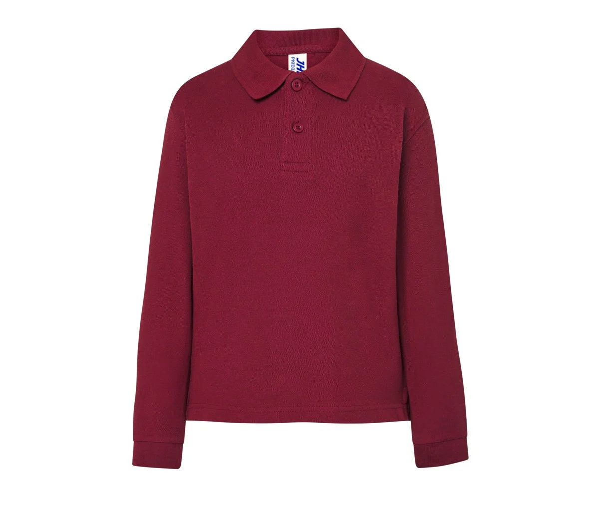 JHK JK215K Kinderpolo Lange Mouwen – Burgundy