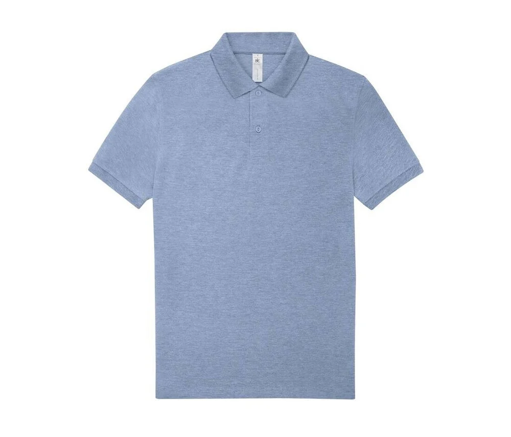 B&C BCU426 210 Polo Heren – Heather Blue