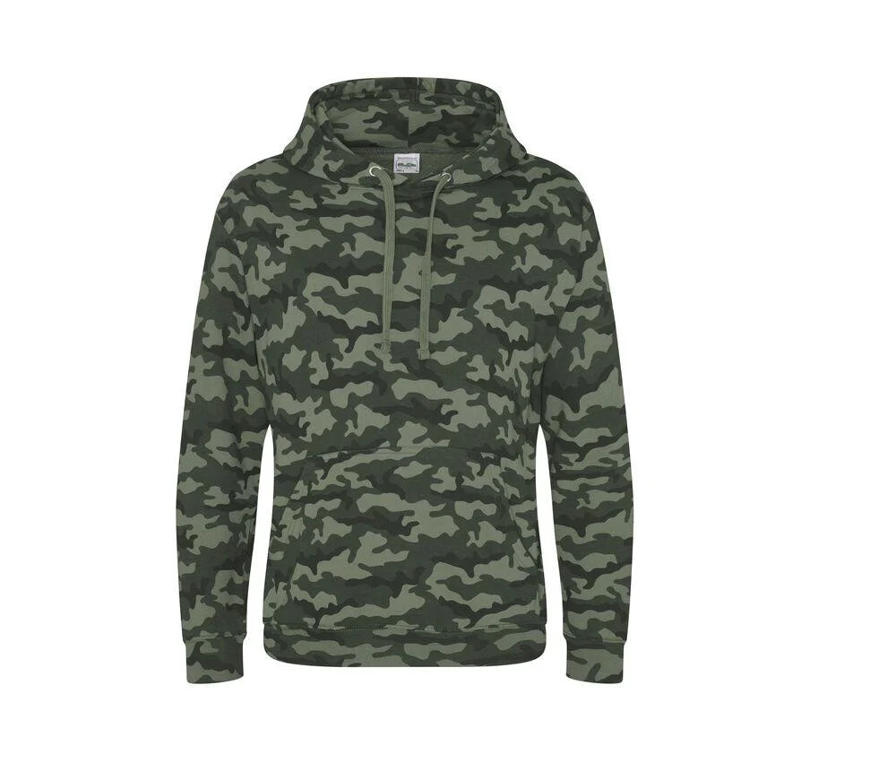 AWDIS JH014 Camouflage Hoodie – Green Camo