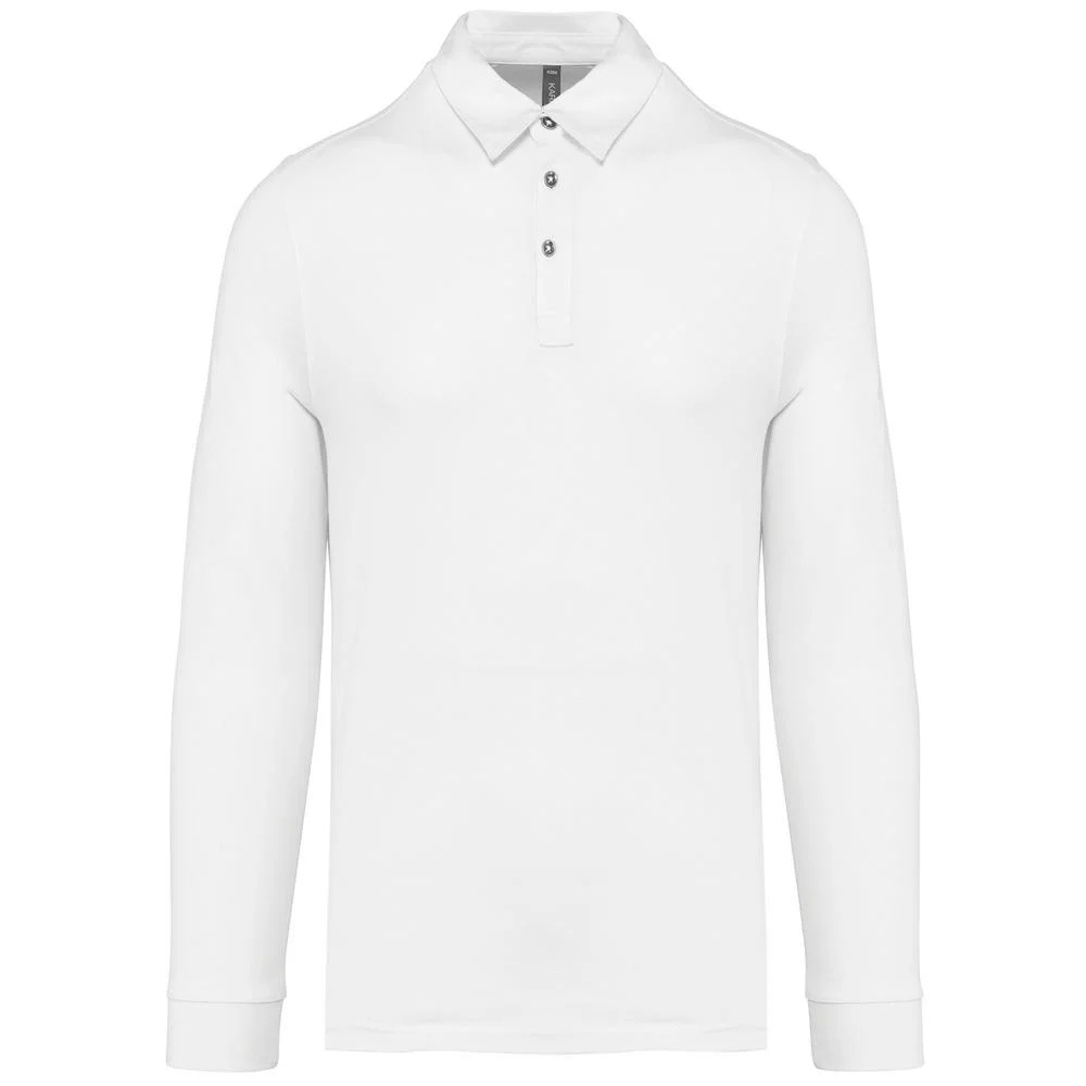 Kariban K264 Polo Lange Mouwen Heren – Wit