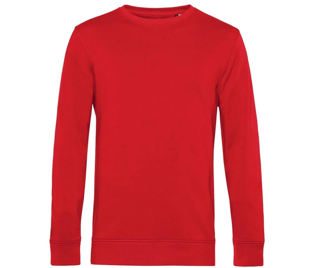 B&C BCU31B Biologische Sweater – Red