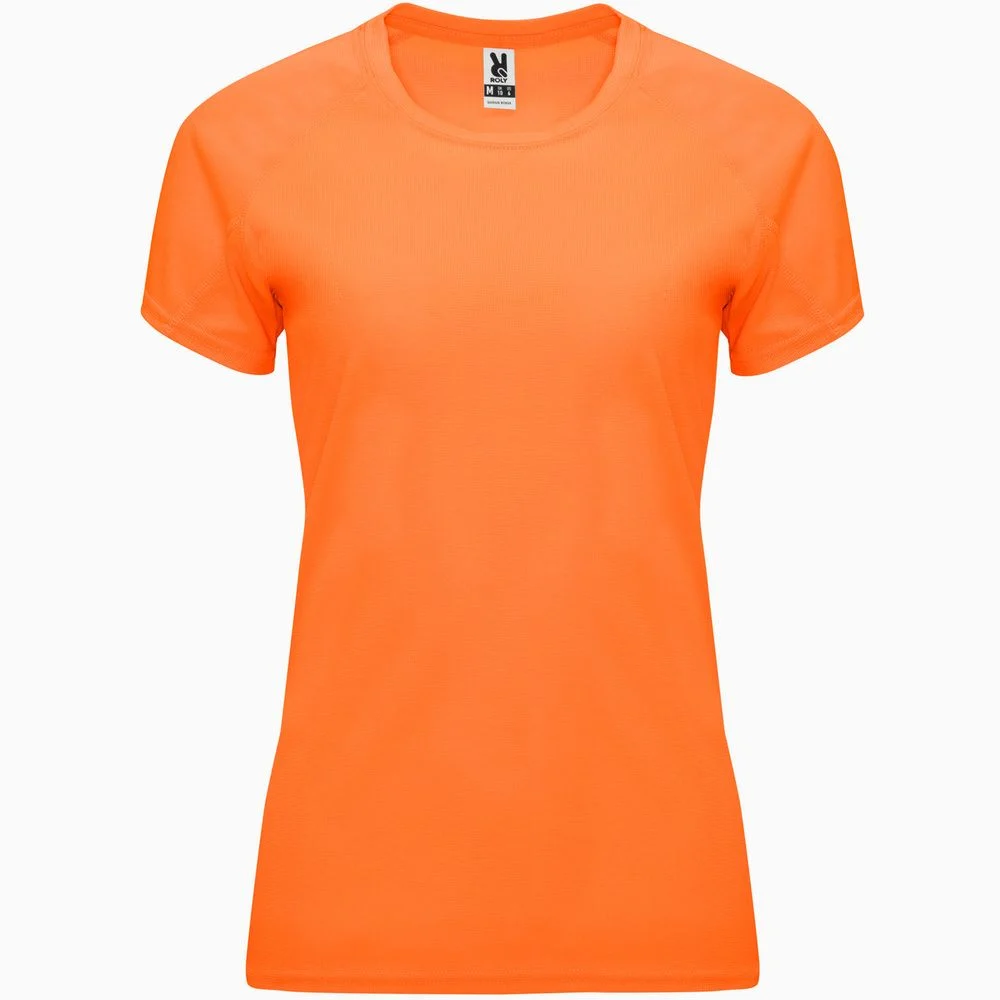 Roly CA0408 Sport Raglan T-shirt Dames – Fluorescerend oranje