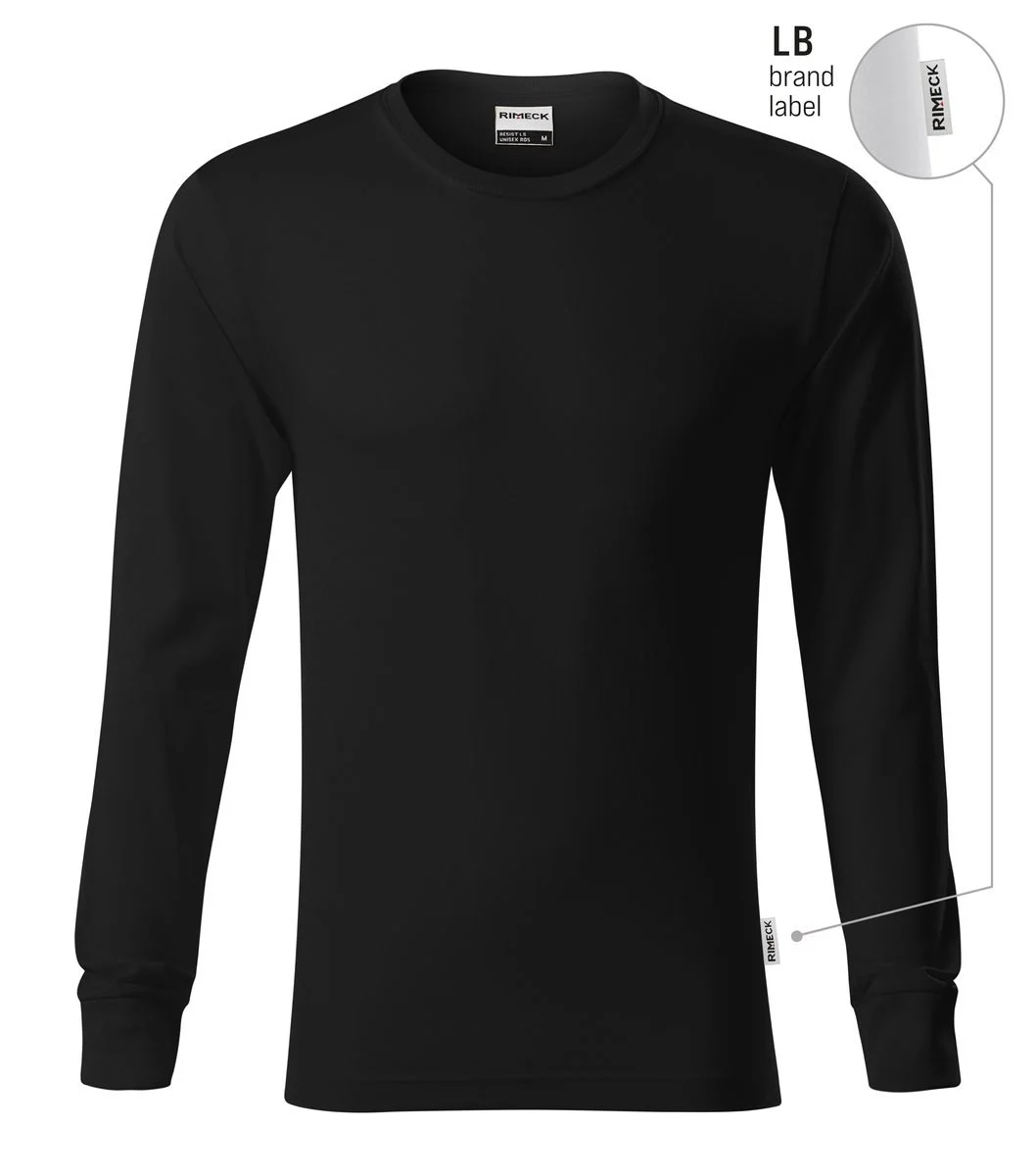 Rimeck R05 Resist T-shirt Lange Mouwen – zwart 01 (merklabel)