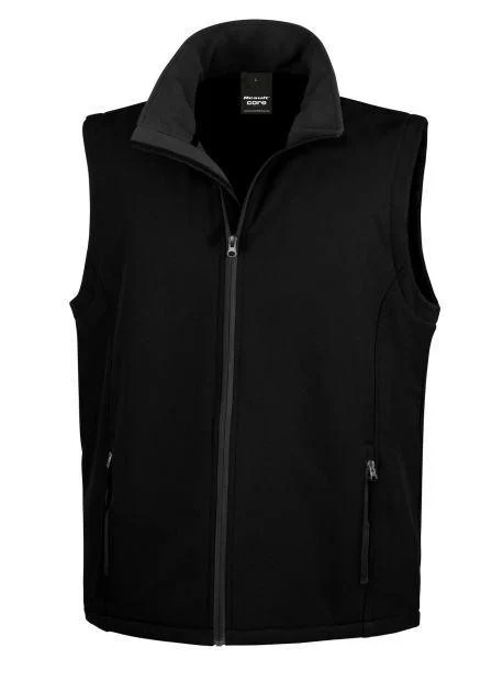 Result RS232 Softshell Bodywarmer Heren – Black/Black