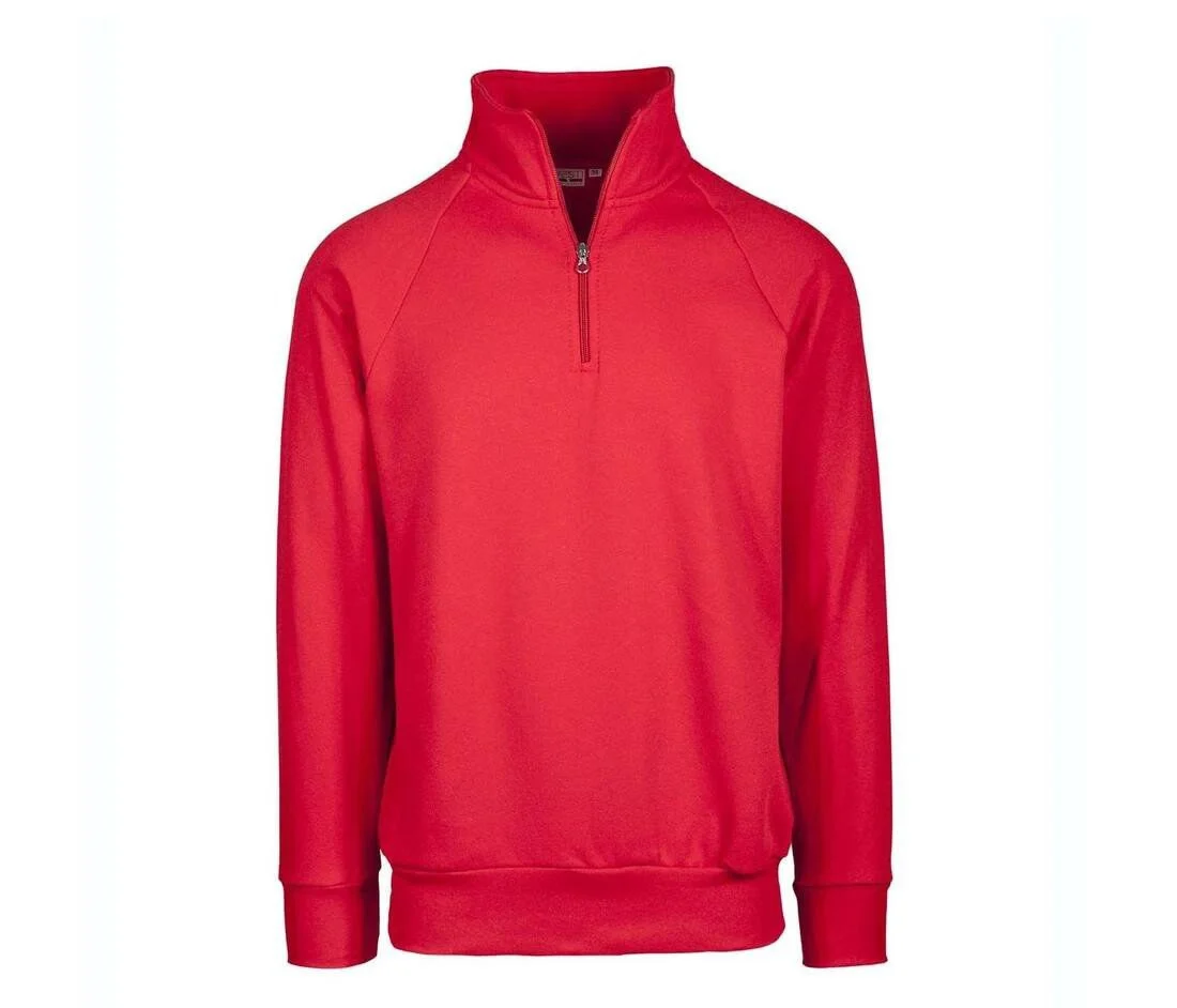 VESTI IT503 Sweater met Ritskraag – Sport Red