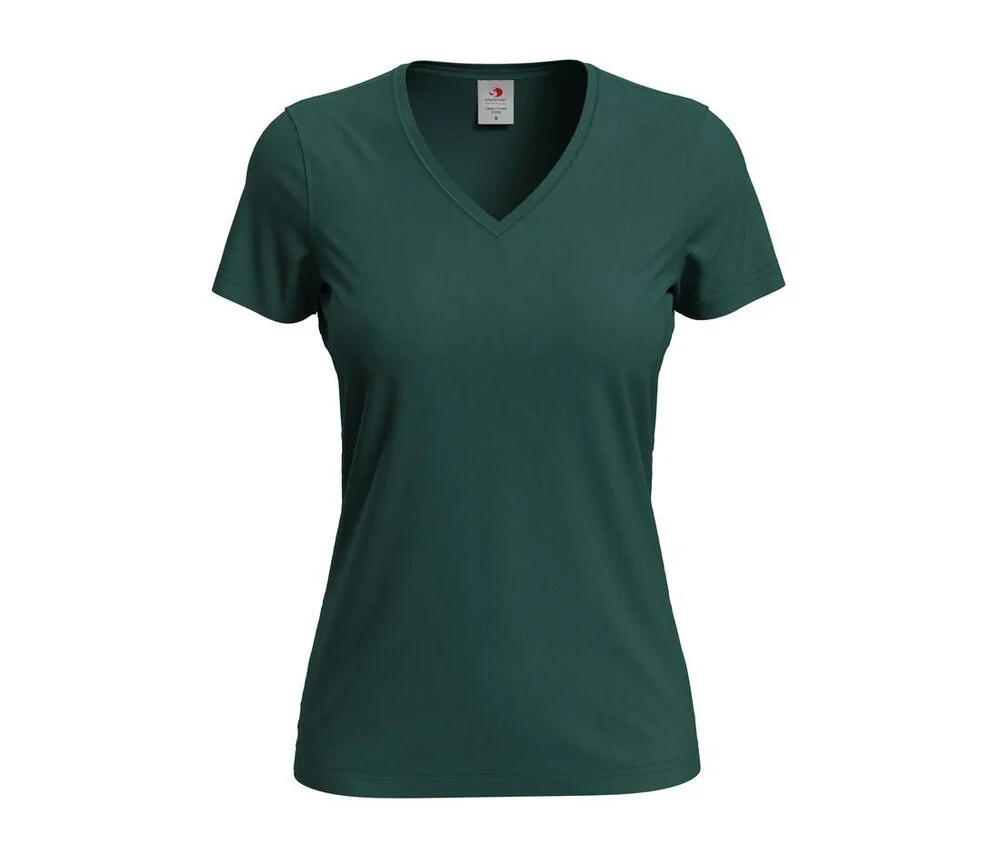 Stedman ST2700 T-shirt V-hals – Fles groen
