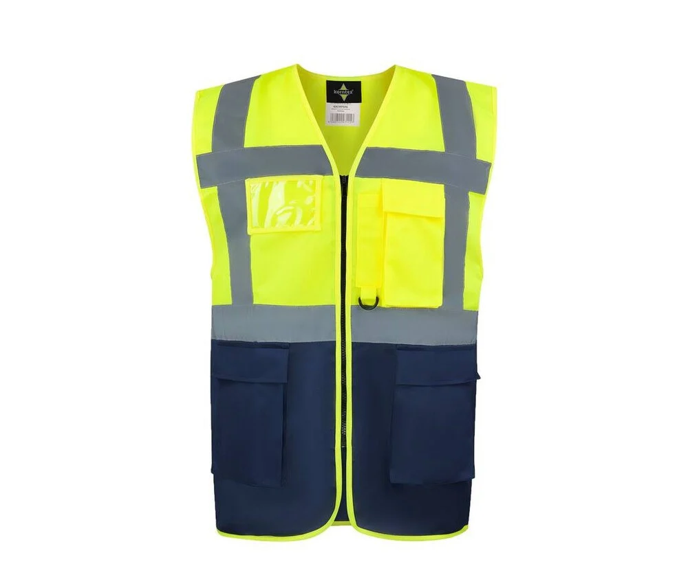 Korntex KX226 Hamburg Veiligheidshesje – Yellow / Navy