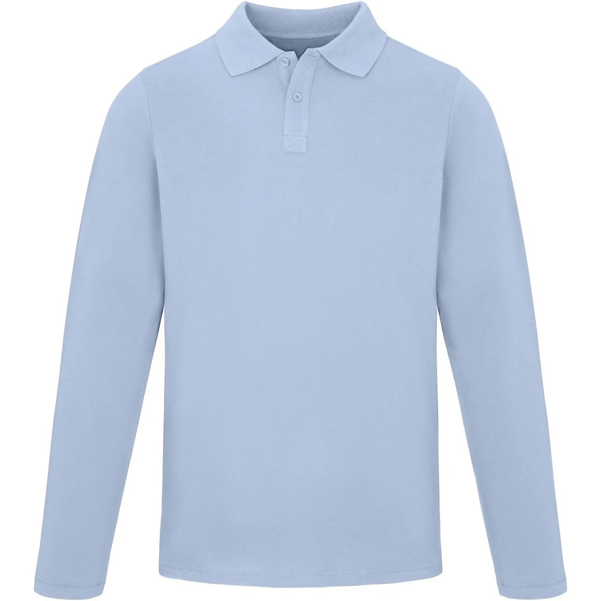 Elevate 38086 Oakville Polo Lange Mouwen Heren – Mistblauw