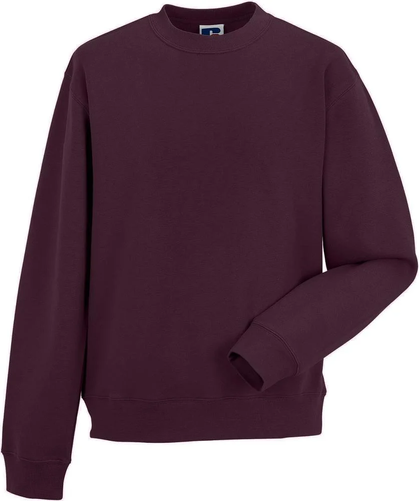Russell RU262M Klassieke Sweater – Burgundy