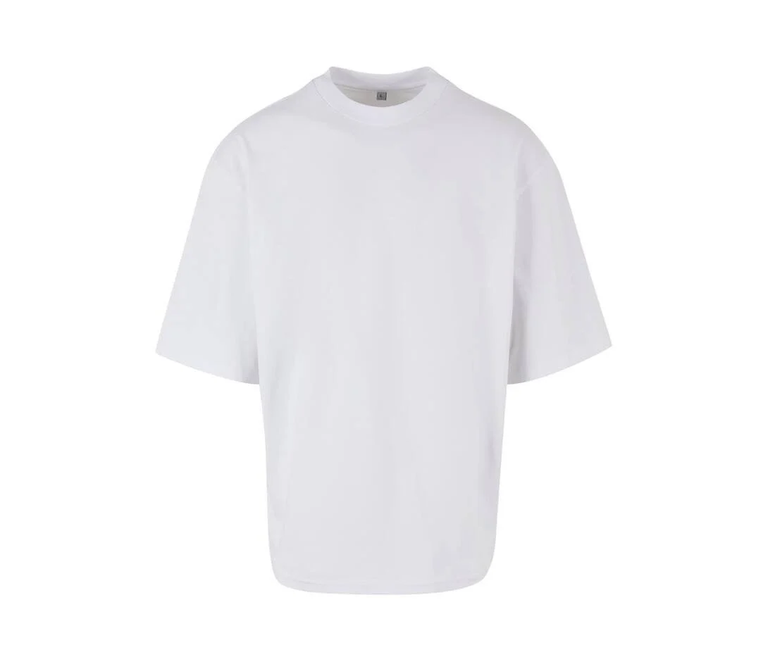Build Your Brand BY256 T-shirt met Oversized Mouwen – White