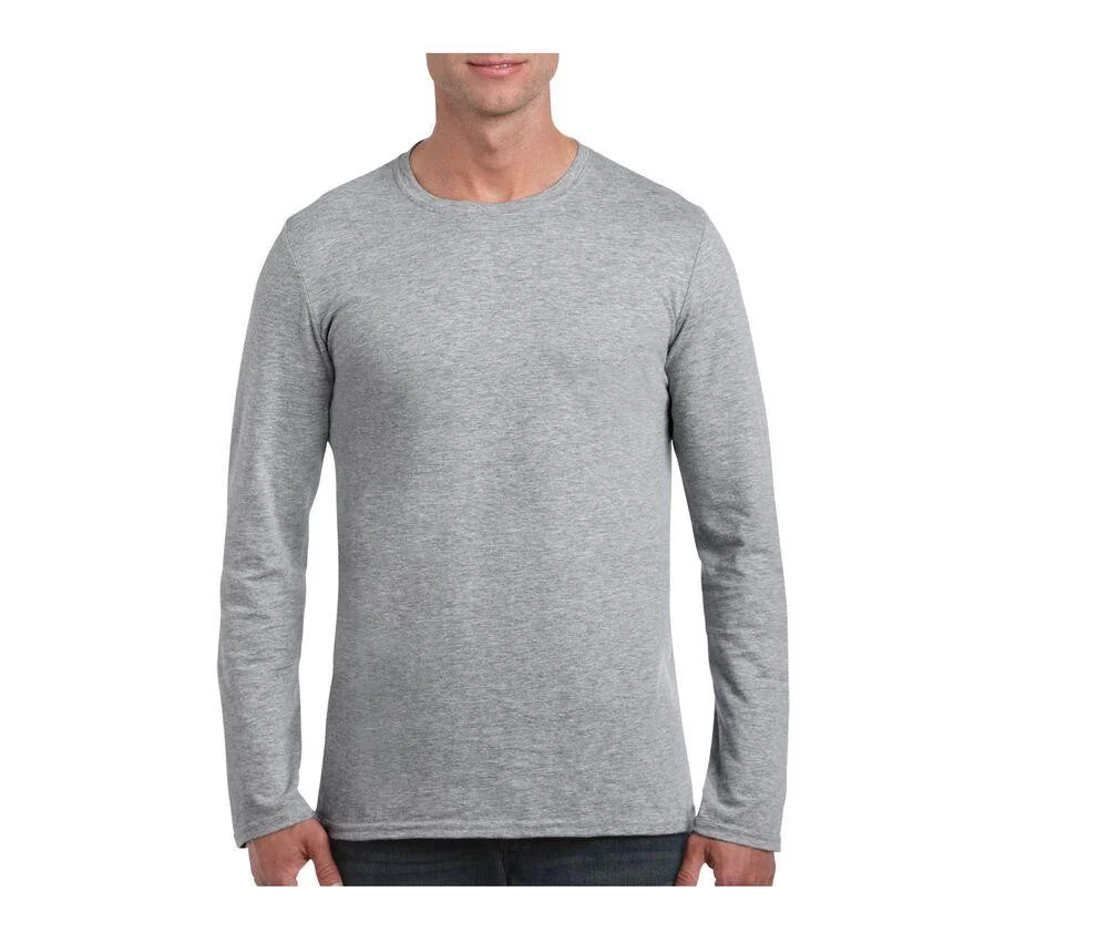 Gildan GN644 Softstyle T-shirt Lange Mouwen – Sport Grey