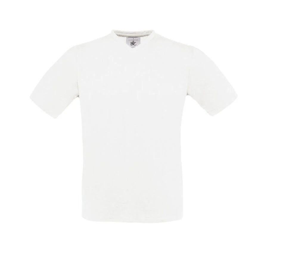 B&C BC163 Exact V-hals T-shirt – White