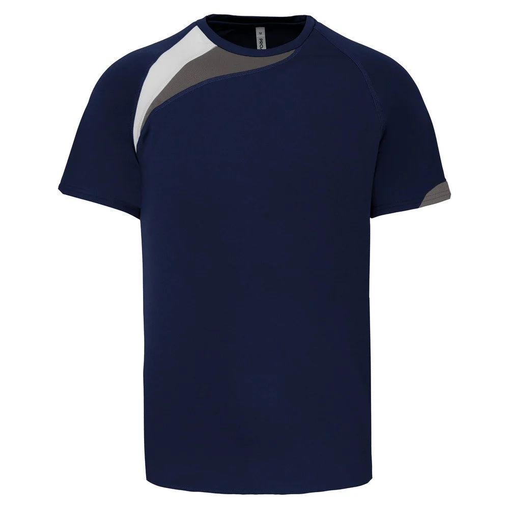 Proact PA436 Sport T-shirt – Sportief marine / wit / stormgrijs