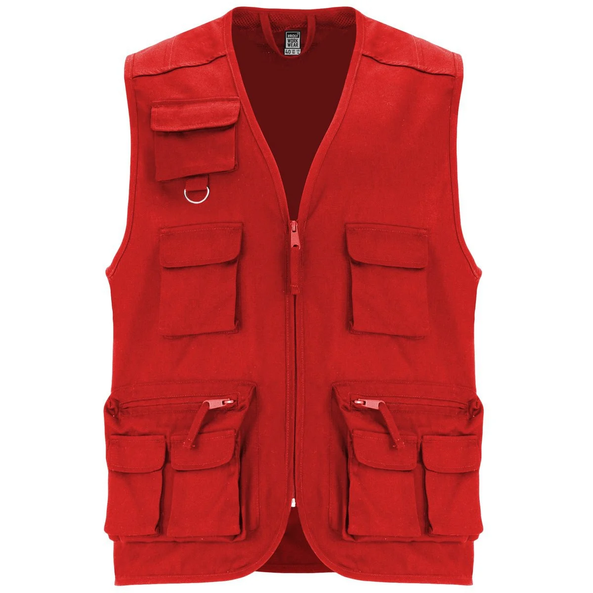 Roly CC9111 Venera Multi-pocket Werkbodywarmer Heren – Red