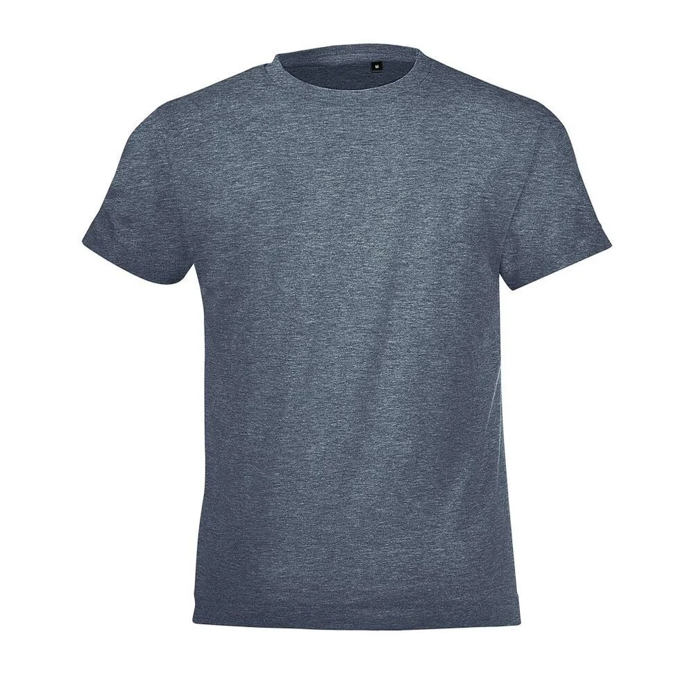 SOL'S 01183 Regent T-shirt Kinderen – Heather spijkerstof
