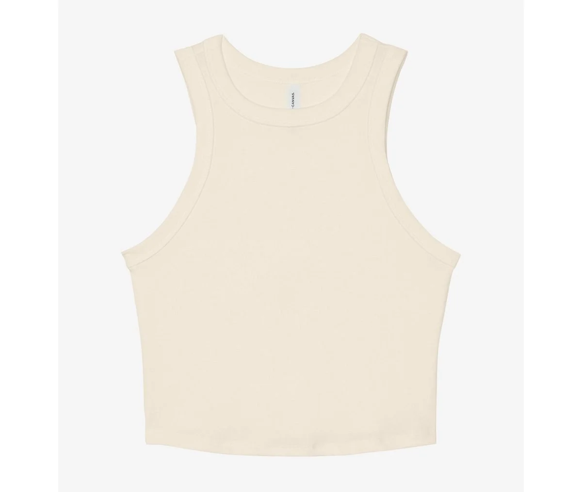 Bella+Canvas BE1019 Micro Rib Racer Tanktop Dames – Solid Natural Blend