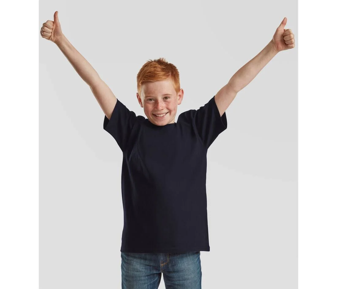 Fruit of the Loom SC201Y T-shirt – Diep marine