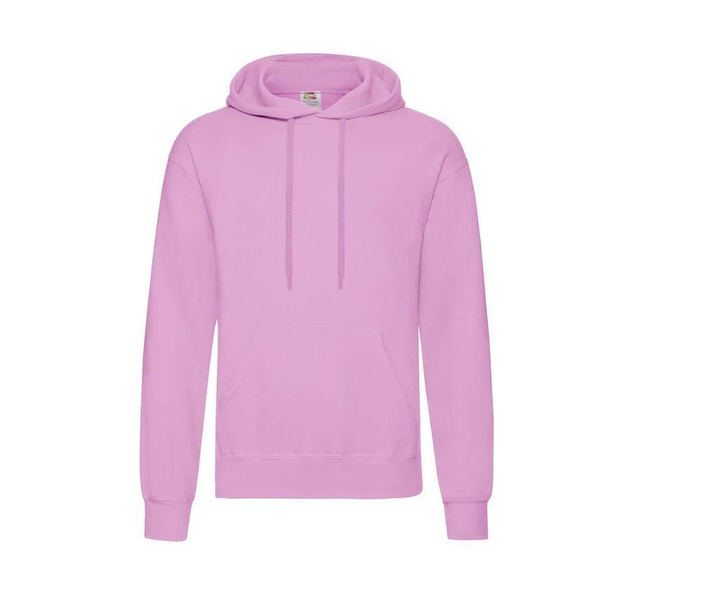 Fruit of the Loom SC270 Hoodie Sweatshirt Light Pink