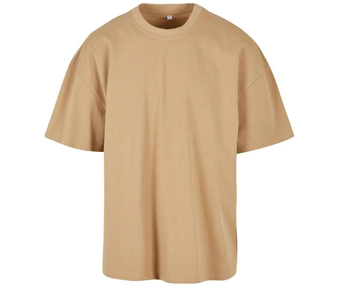 Build Your Brand BY163 Ultra Zwaar Boxy T-shirt – Union Beige