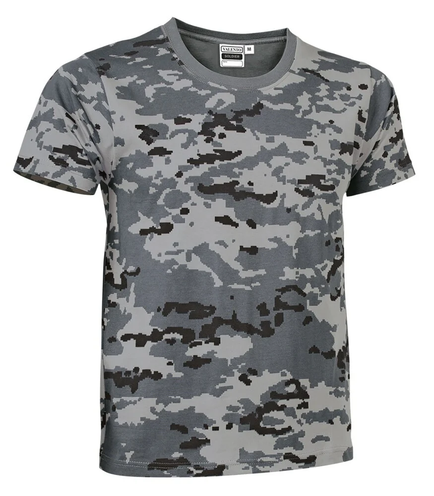 Valento CAVASOL Soldier T-shirt – pixelated grey