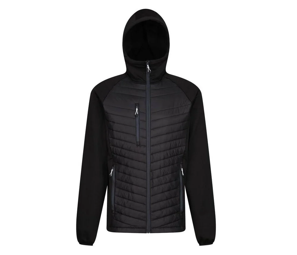 Regatta RGA549 Tweekleurige Gewatteerde Jas – Black / Seal Grey