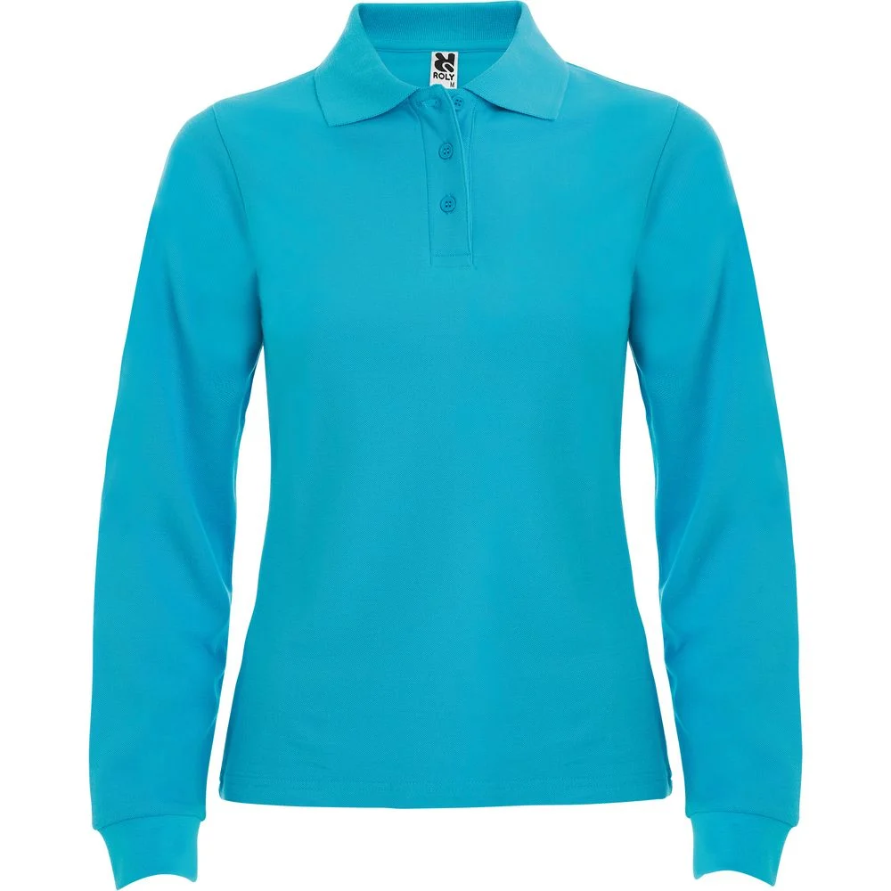 Roly PO6636 Polo Lange Mouwen Dames – Turkoois