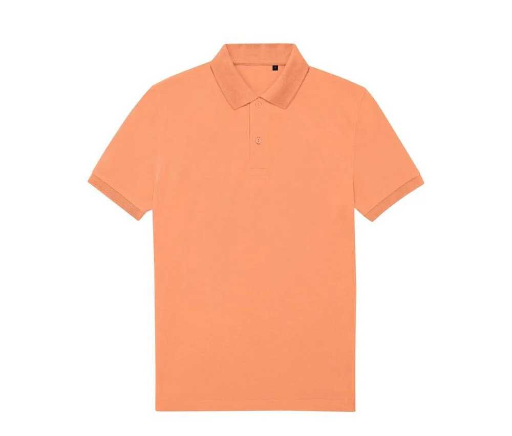 B&C BCU428 65/35 Gerecycled Polyester Polo Heren – Melon Orange