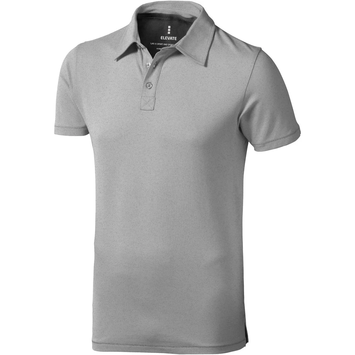 Elevate 38084 Markham Stretch Polo Heren – Grijs gemêleerd