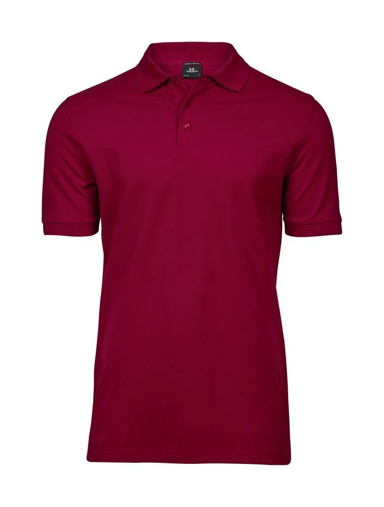 Tee Jays TJ1405 Luxury Stretch Polo Heren – Deep Red
