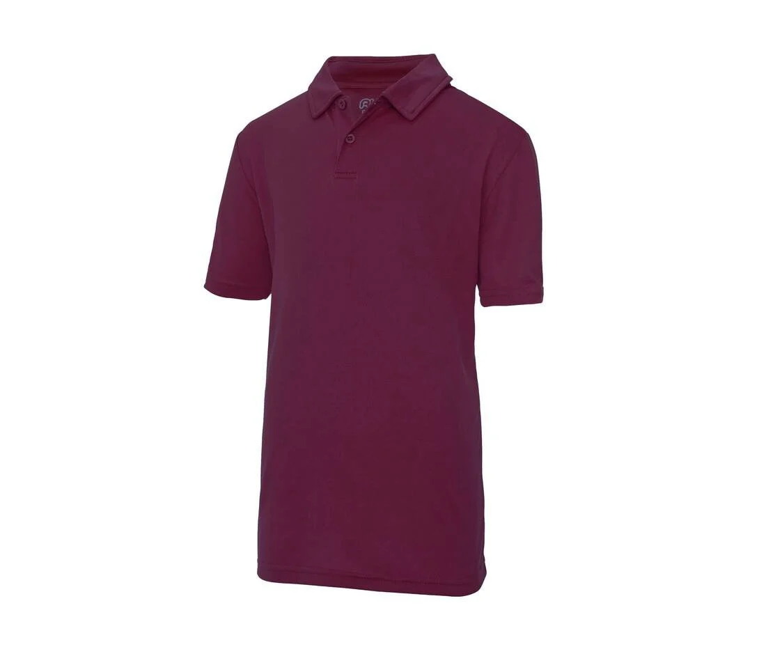 Just Cool JC040J Cool Kinderpolo – Burgundy