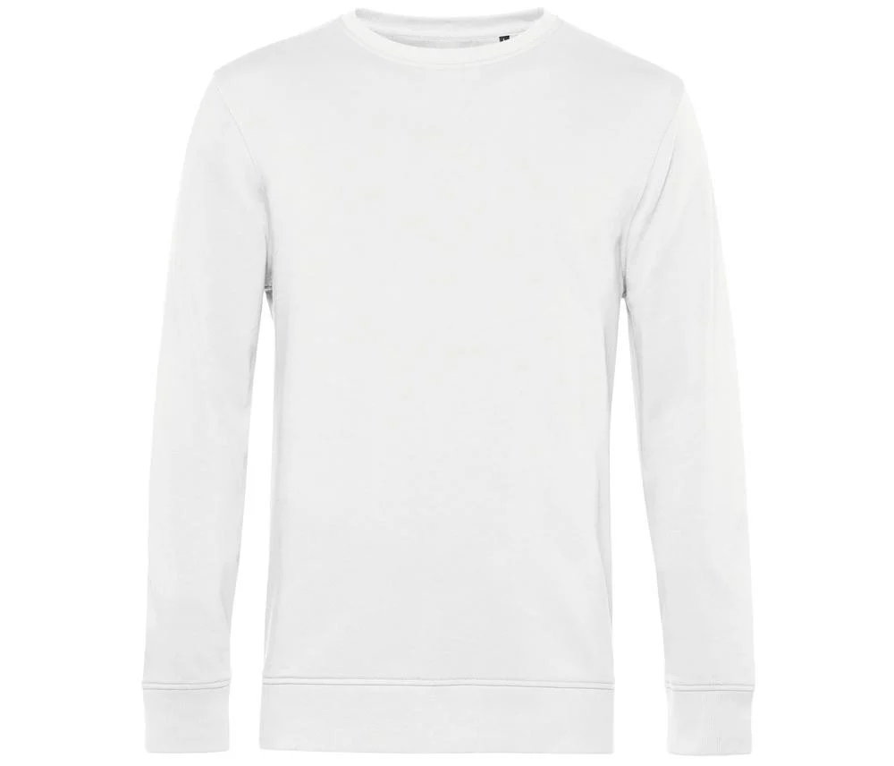 B&C BCU31B Biologische Sweater – White