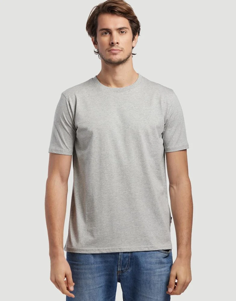 Les Filosophes DESCARTES Biologisch T-shirt Heren – gris chiné helder