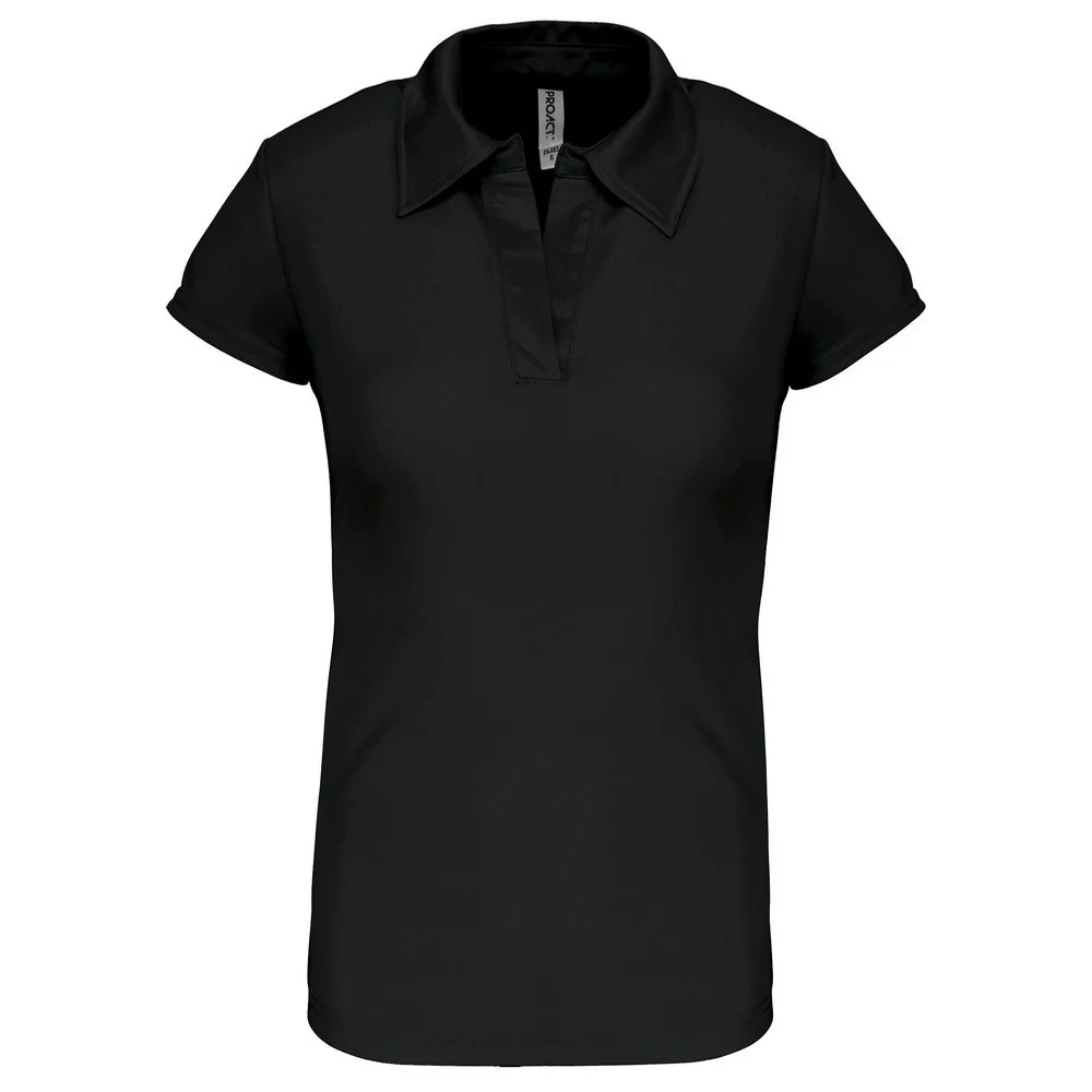 Proact PA483 Polo Dames – Zwart/Zwart