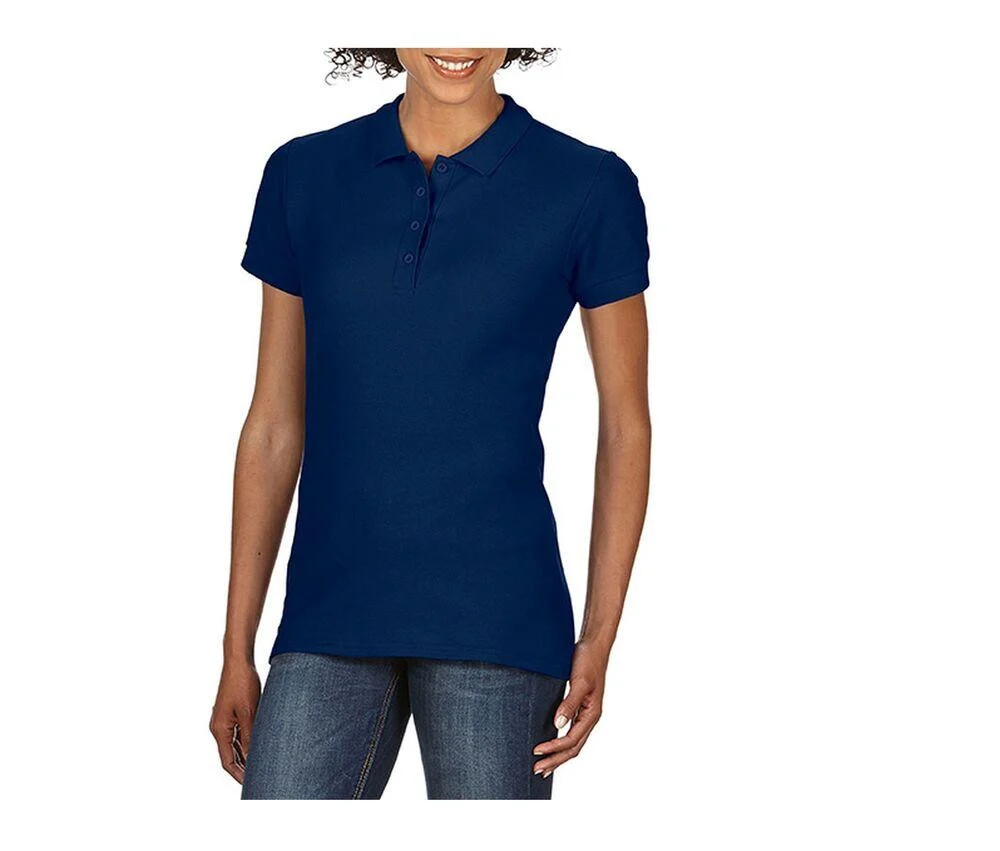Gildan GN48L Softstyle Dubbele Piqué Polo Dames – Navy