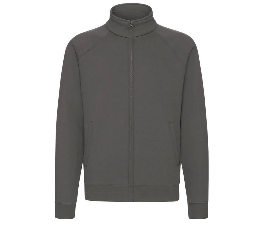 Fruit of the Loom SC2280 Premium Sweater met Rits Heren – Light Graphite