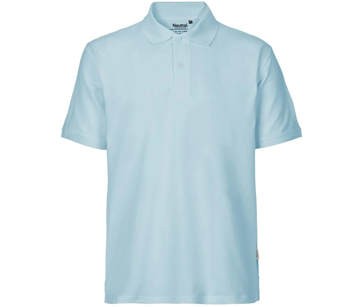 Neutral O20080 Piqué Polo Heren – Light Blue