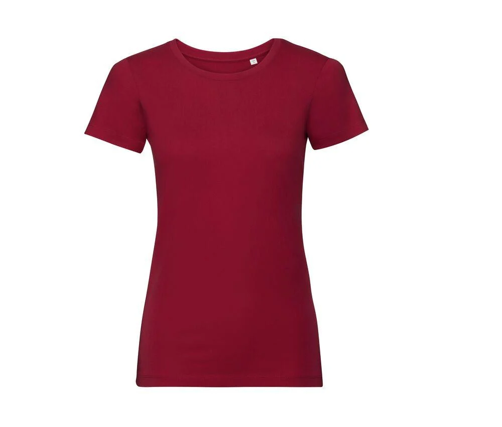 Russell RU108F Biologisch T-shirt Dames – Classic Red