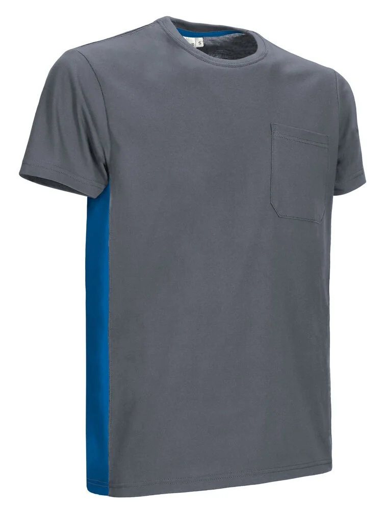 Valento CAVATHU Thunder T-shirt – cement grey-royal blue