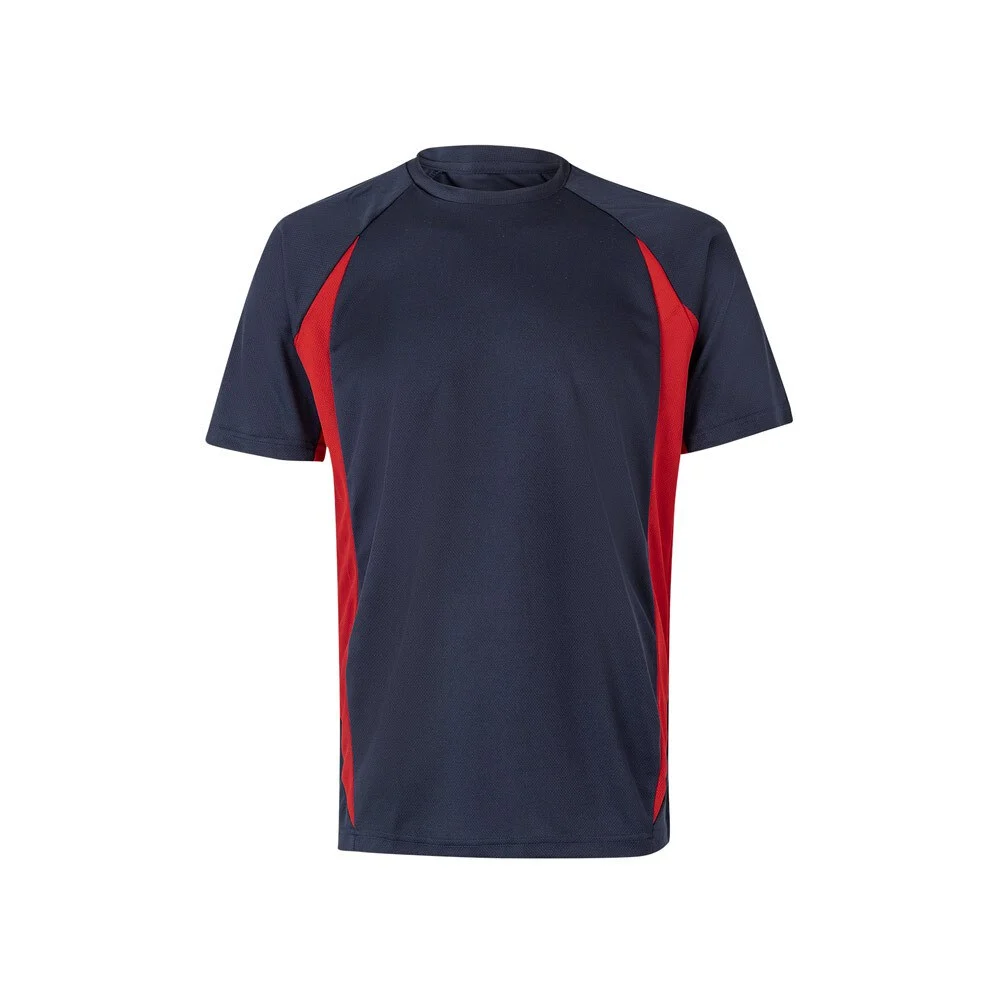 Velilla 36034 Sport Tweekleurig T-shirt – Marineblauw/Rood
