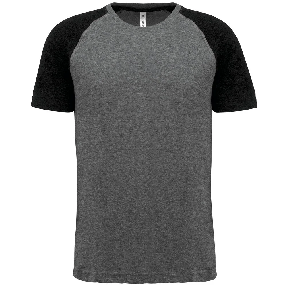 Proact PA4010 Sport Tri-Blend T-shirt – Grijs Heather / Zwart Heather