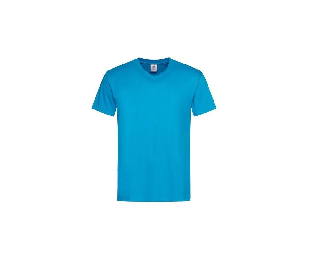 Stedman ST2300 T-shirt V-hals Heren – Oceaanblauw
